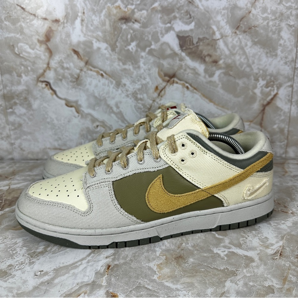 Nike Dunk Low Light Bone Dark Stucco Men’s Size 10.5 Women’s 12 Skate Sneakers